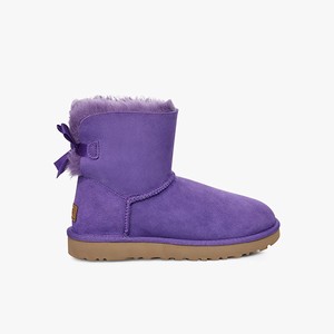 Ugg Mini Bailey Bow II Women Classic Boots Purple (3489DSGXO)